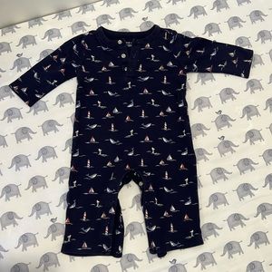 EUC Janie and Jack Nautical Onesie ⛵️ 🐋🚭